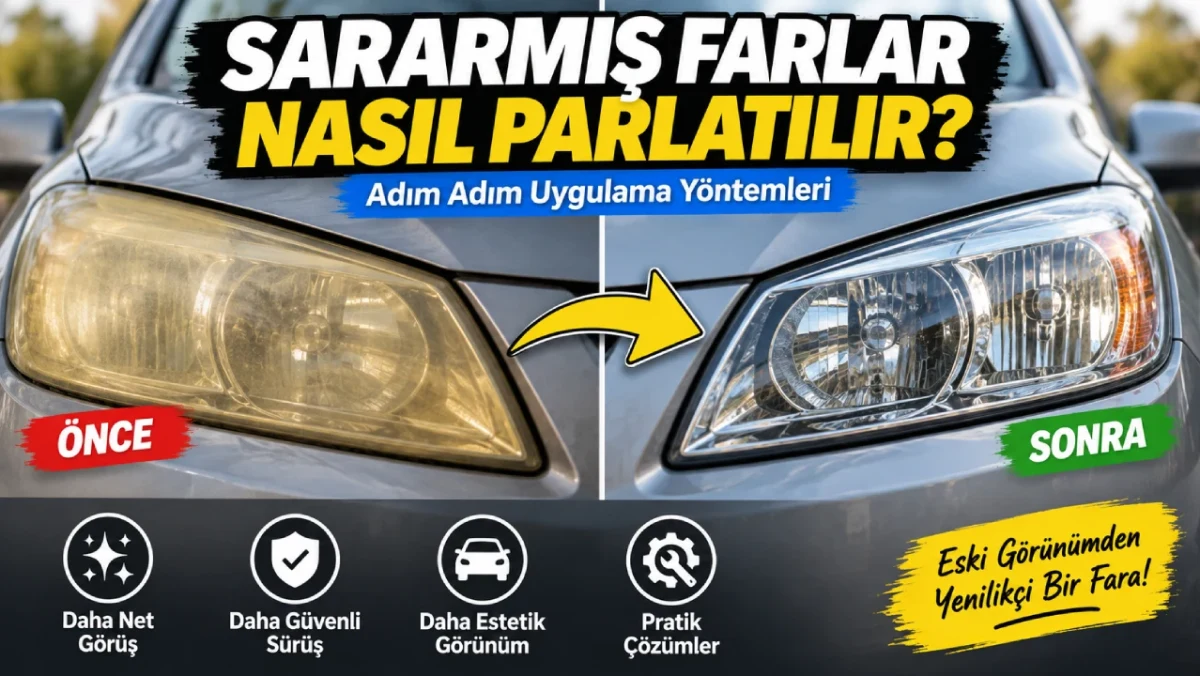 Sararmış Farlar Nasıl Parlatılır
